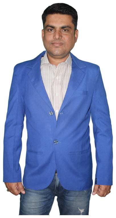 

KMP Fashion Men Blue Solid Regular fit Single Breasted Blazer