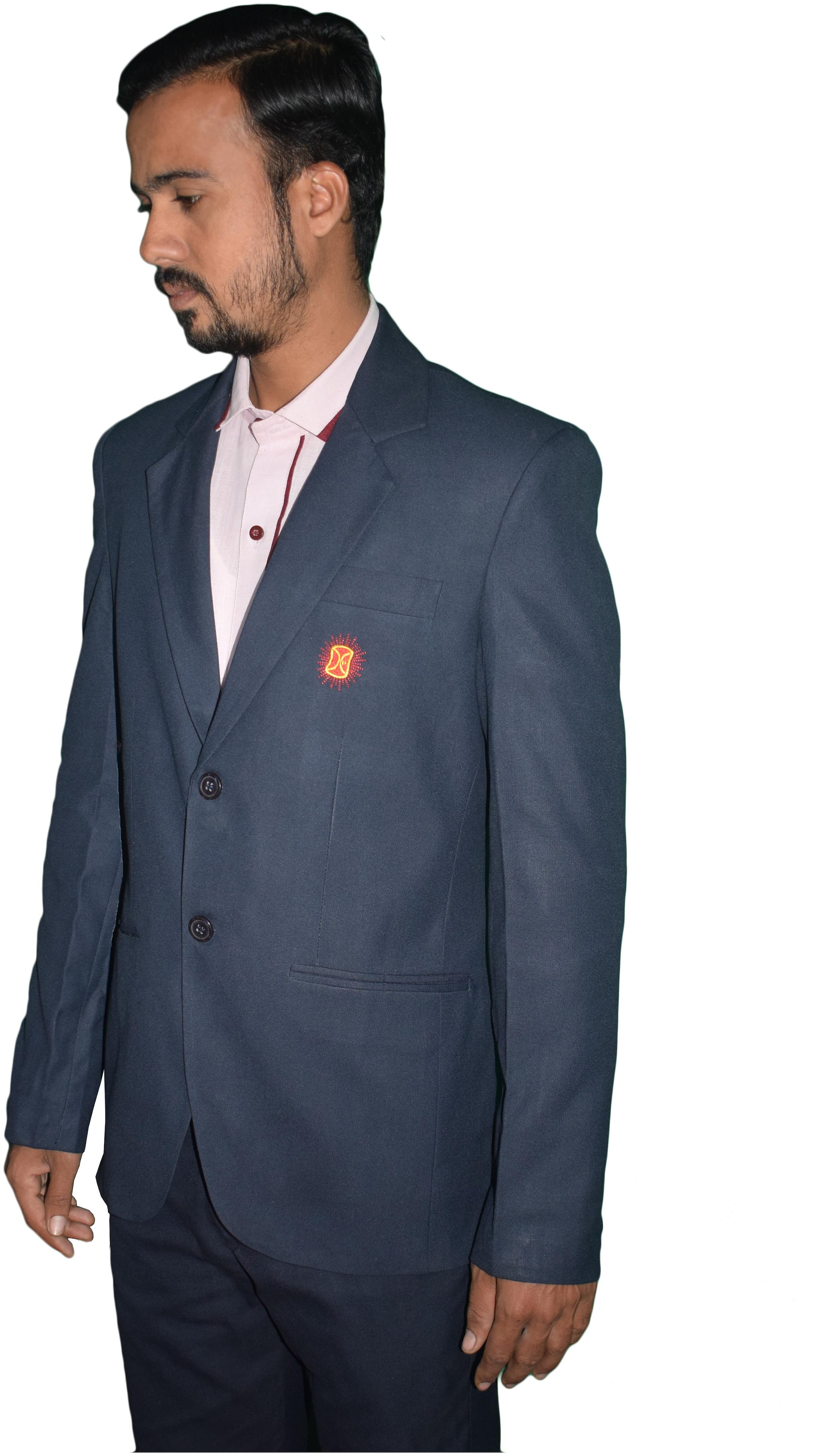 

KMP Fashion Men Blue Solid Regular fit Single Breasted Blazer