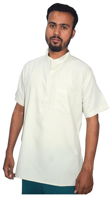 

KMP Fashion Men White Regular Fit Kurta