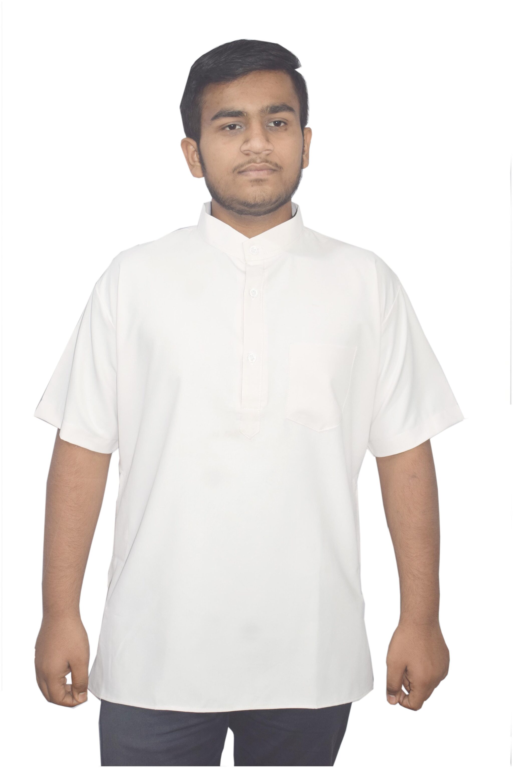

KMP Fashion Men White Regular Fit Kurta