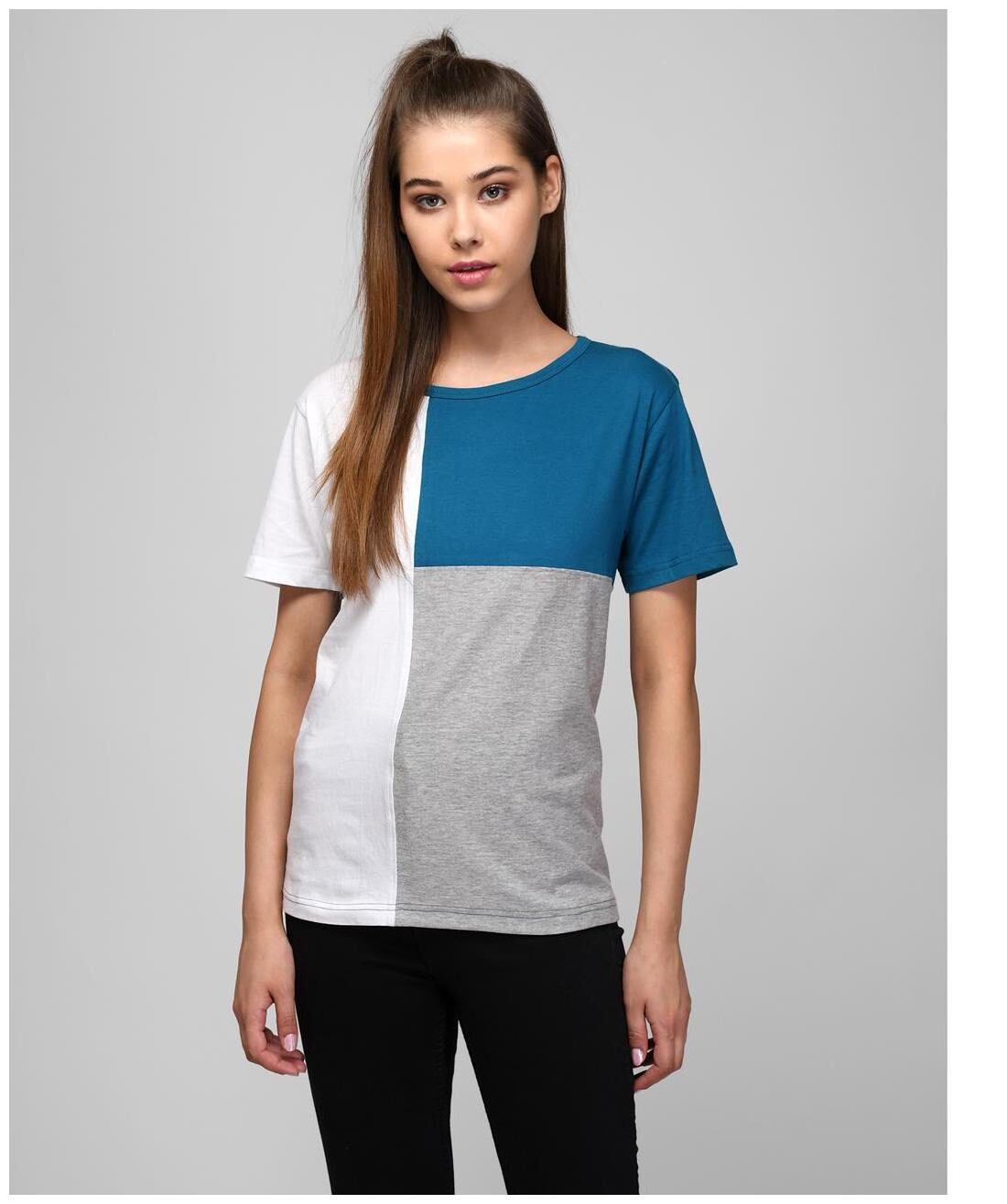 

Kotty Women Multi Regular fit Round neck Cotton T shirt