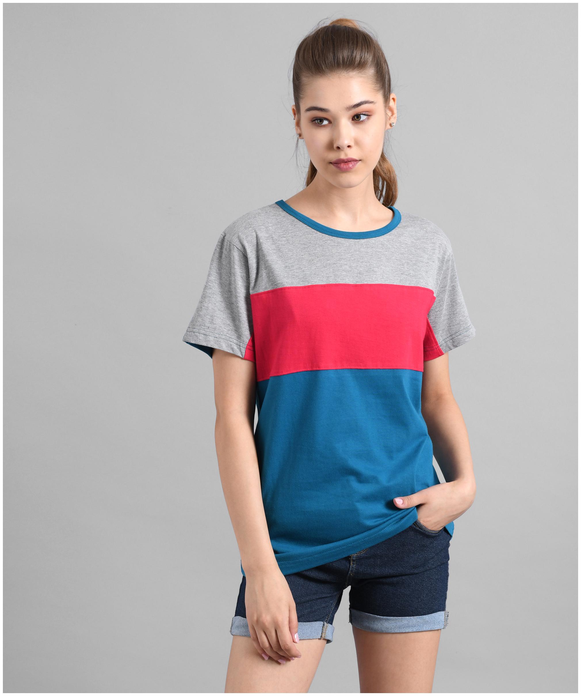 

Kotty Women Multi Regular fit Round neck Cotton T shirt