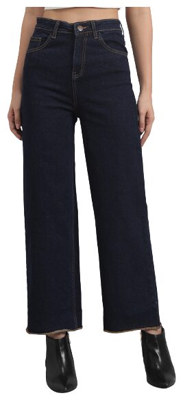 

Kotty Cotton Solid Black Jeans Fo women