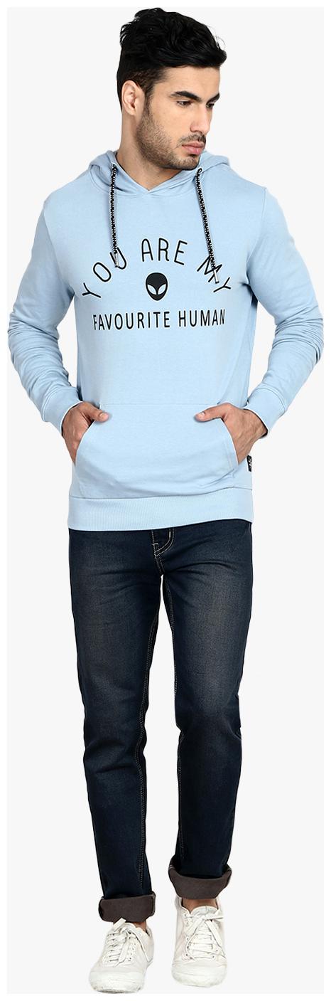 

Kotty Men Blue Hooded Hoodie