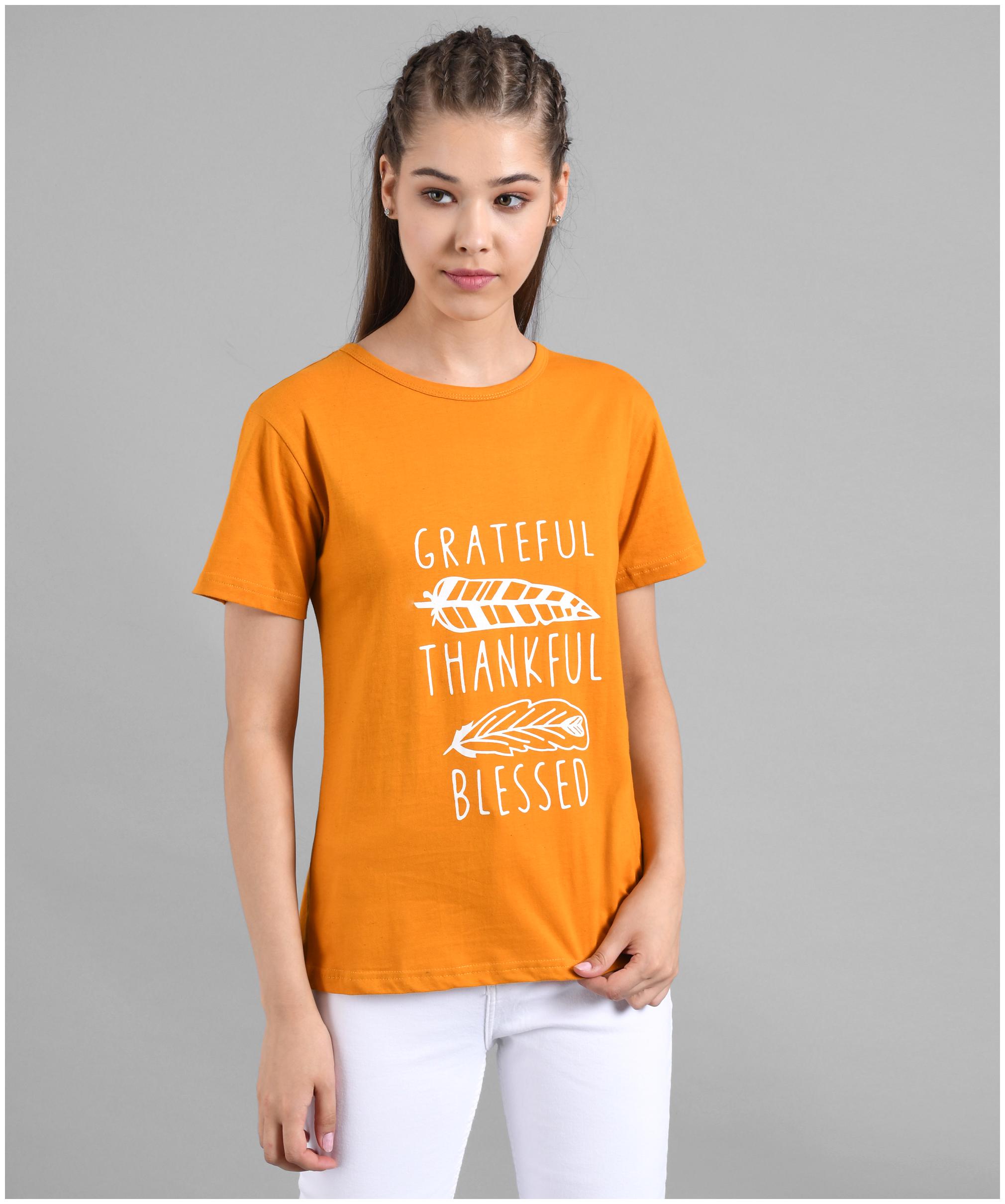 

Kotty Women Yellow Regular fit Round neck Cotton T shirt