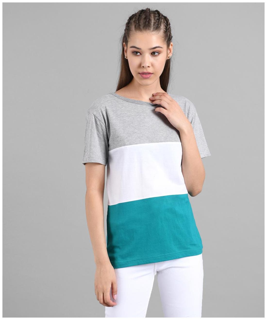 

Kotty Women Multi Regular fit Round neck Cotton T shirt