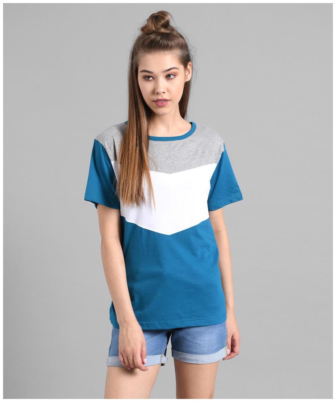 

Kotty Women Multi Regular fit Round neck Cotton T shirt