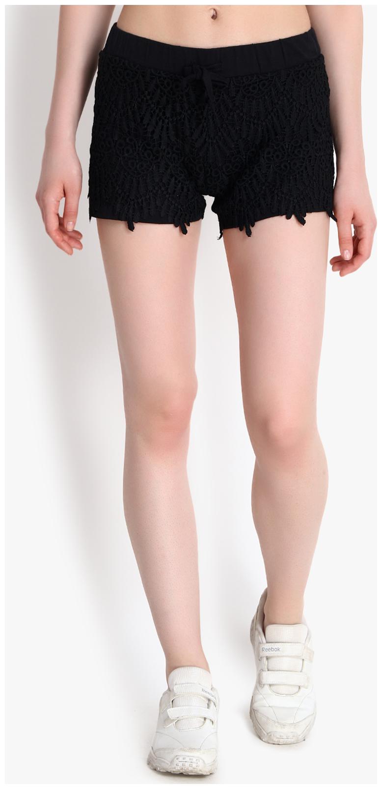 

Kotty Women Lace Regular shorts - Black