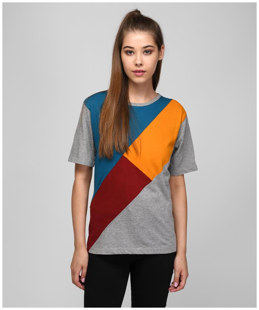 

Kotty Women Multi Regular fit Round neck Cotton T shirt