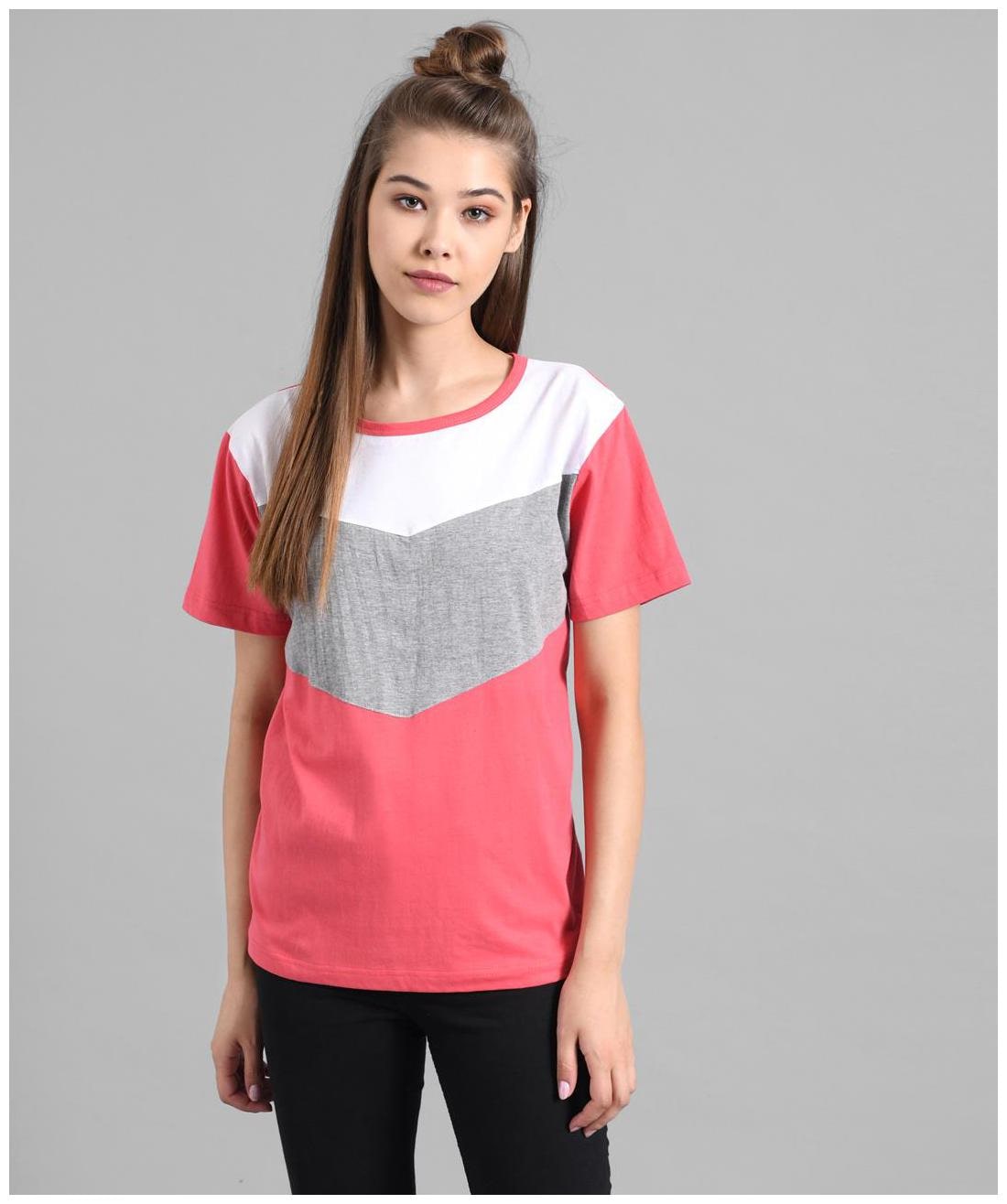 

Kotty Women Multi Regular fit Round neck Cotton T shirt