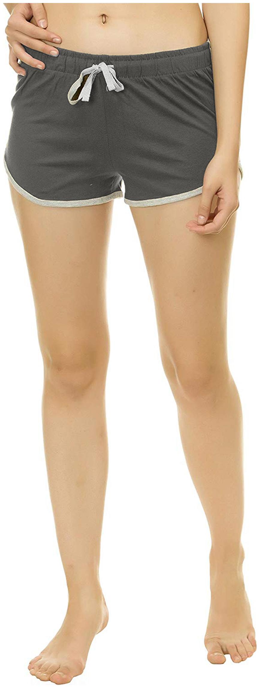

Kotty Women Solid Regular shorts - Grey