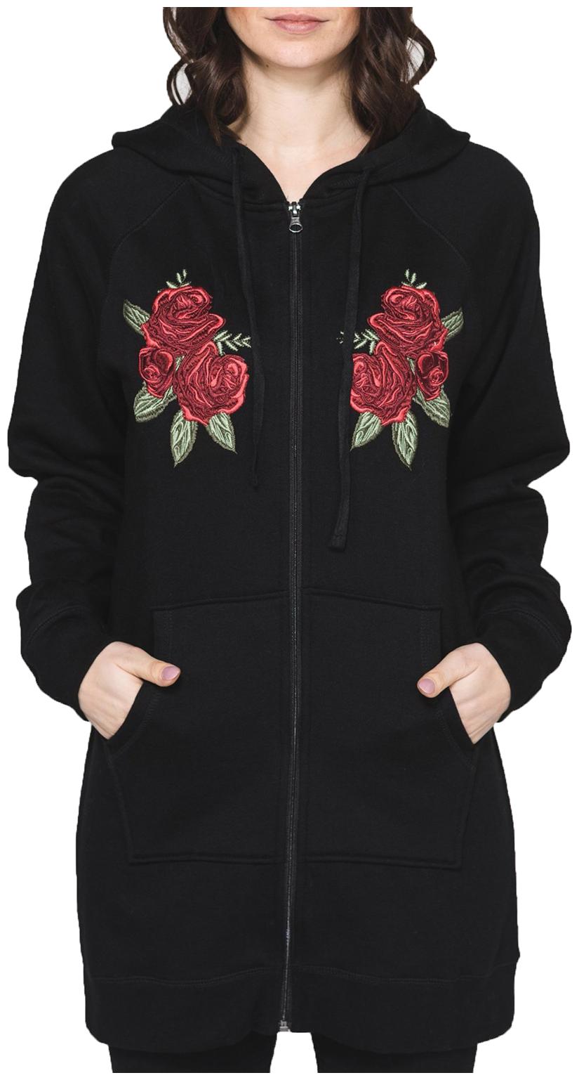 

Kotty Women Printed Hoodie - Black