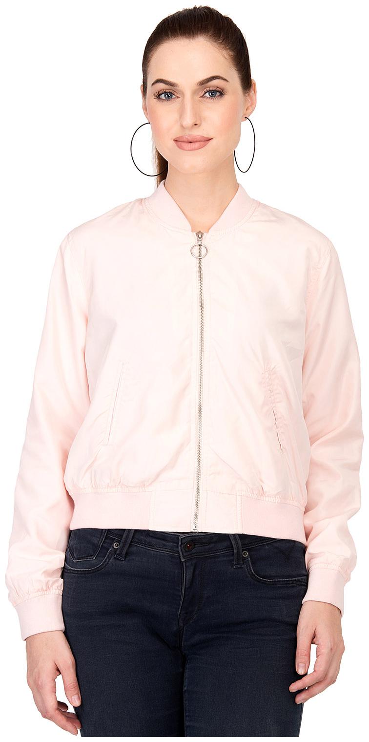 

Kotty Women Solid Regular Jacket - Pink