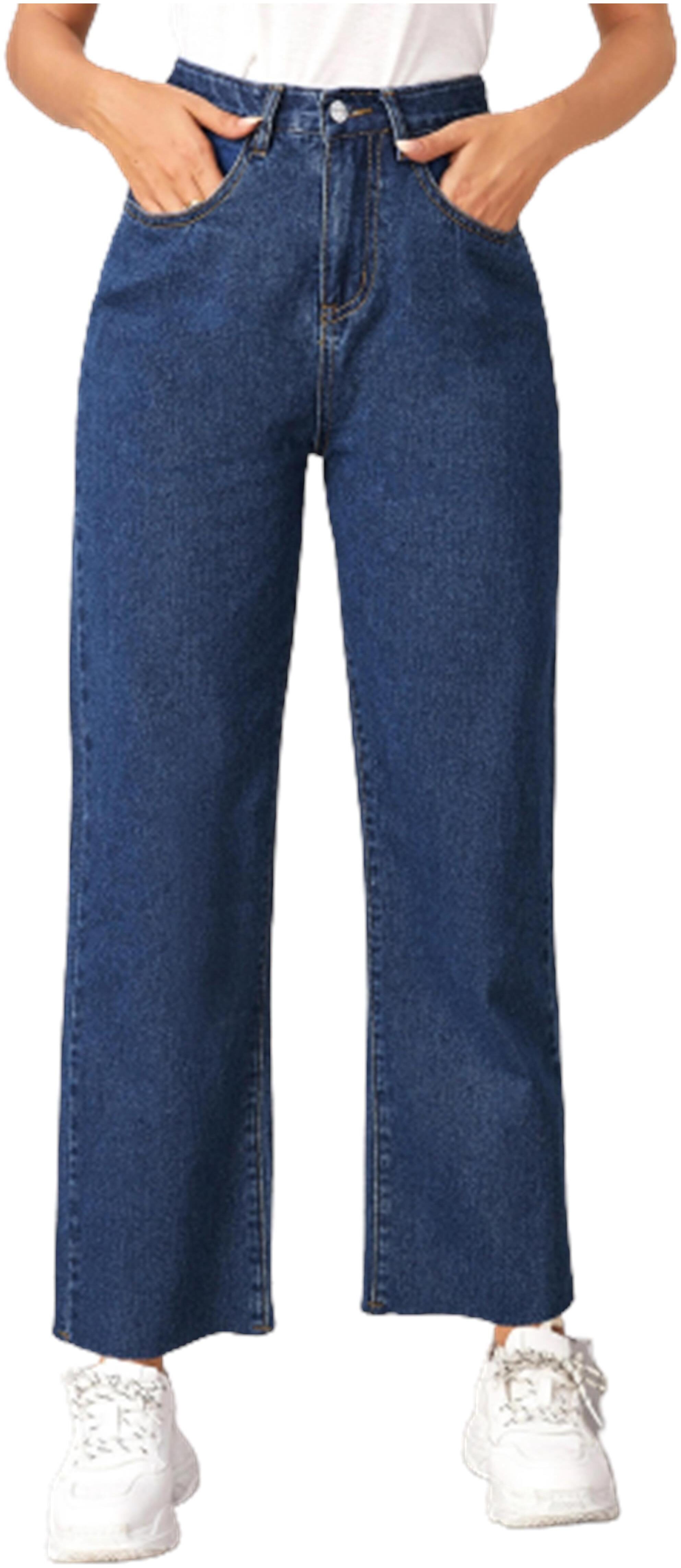 

Kotty Women Blended Solid Navy Blue Jeans