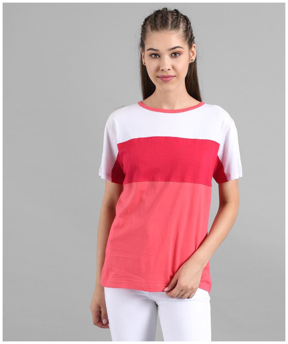 

Kotty Women Multi Regular fit Round neck Cotton T shirt