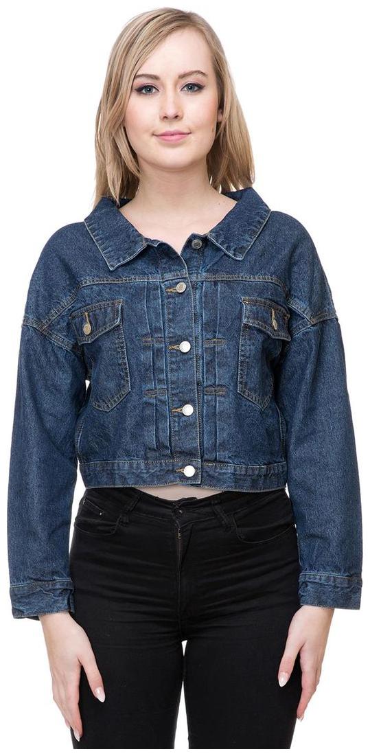 

Kotty Women Striped Bolero Jacket - Blue