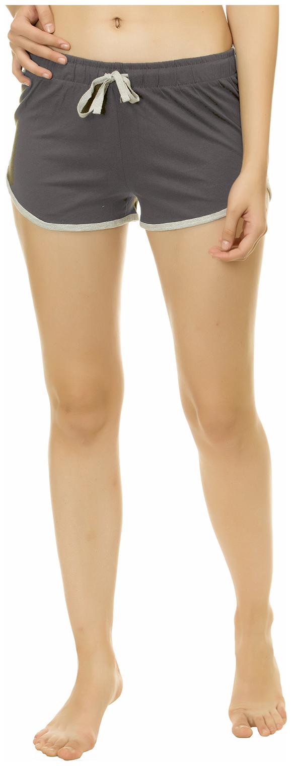 

Kotty Women Solid Regular shorts - Grey