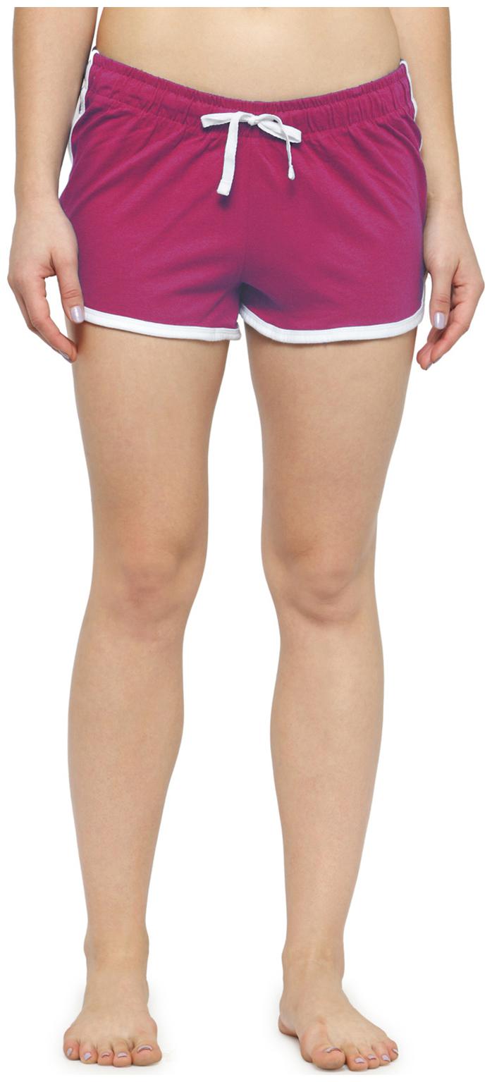 

Kotty Women Solid Regular shorts - Purple