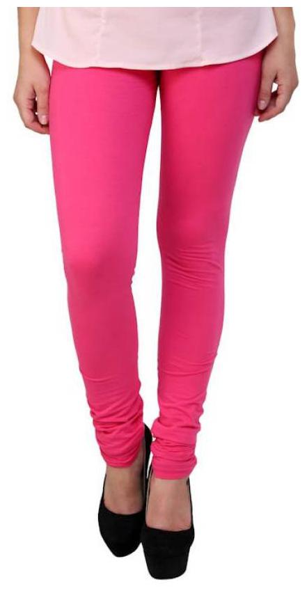 

Kripi Women and Girls Ultra Soft Cotton Solid Churidar Legging - Pink