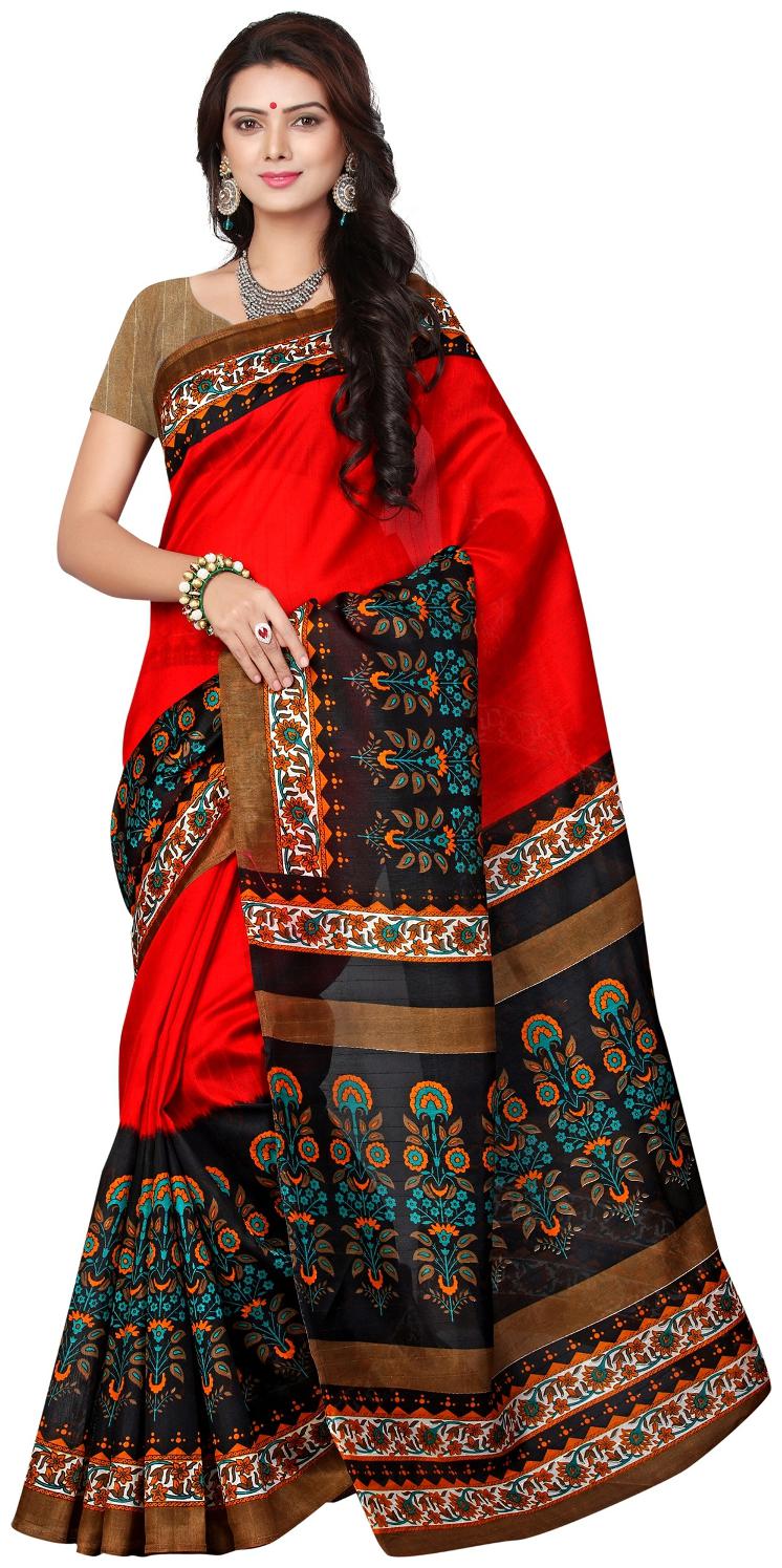 

Krishnam Fashion Bhagalpuri Silk Saree