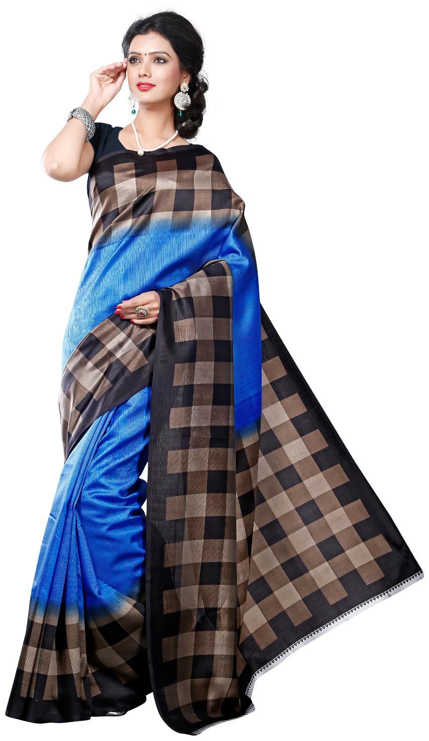 

Krishnam Fashion Printed Art Silk Saree
