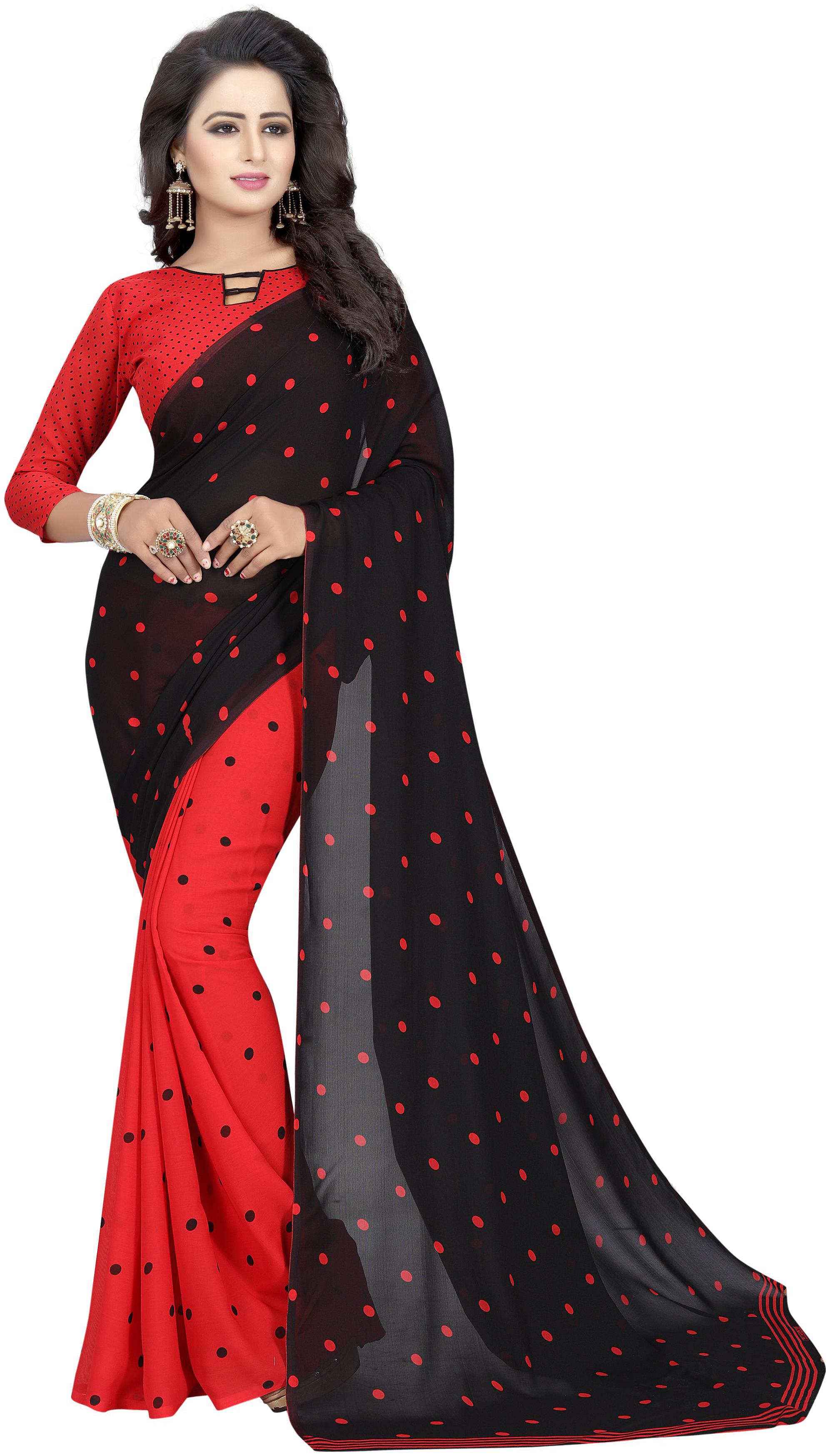 

Krishnam Fashion Green Georgette Saree