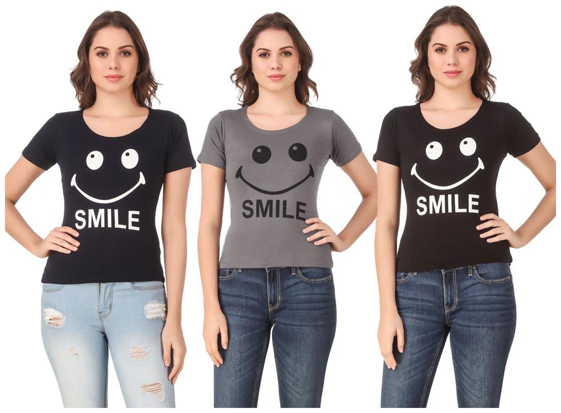 

Krishty Trading Lycra Casual Regular T Shirt Multi