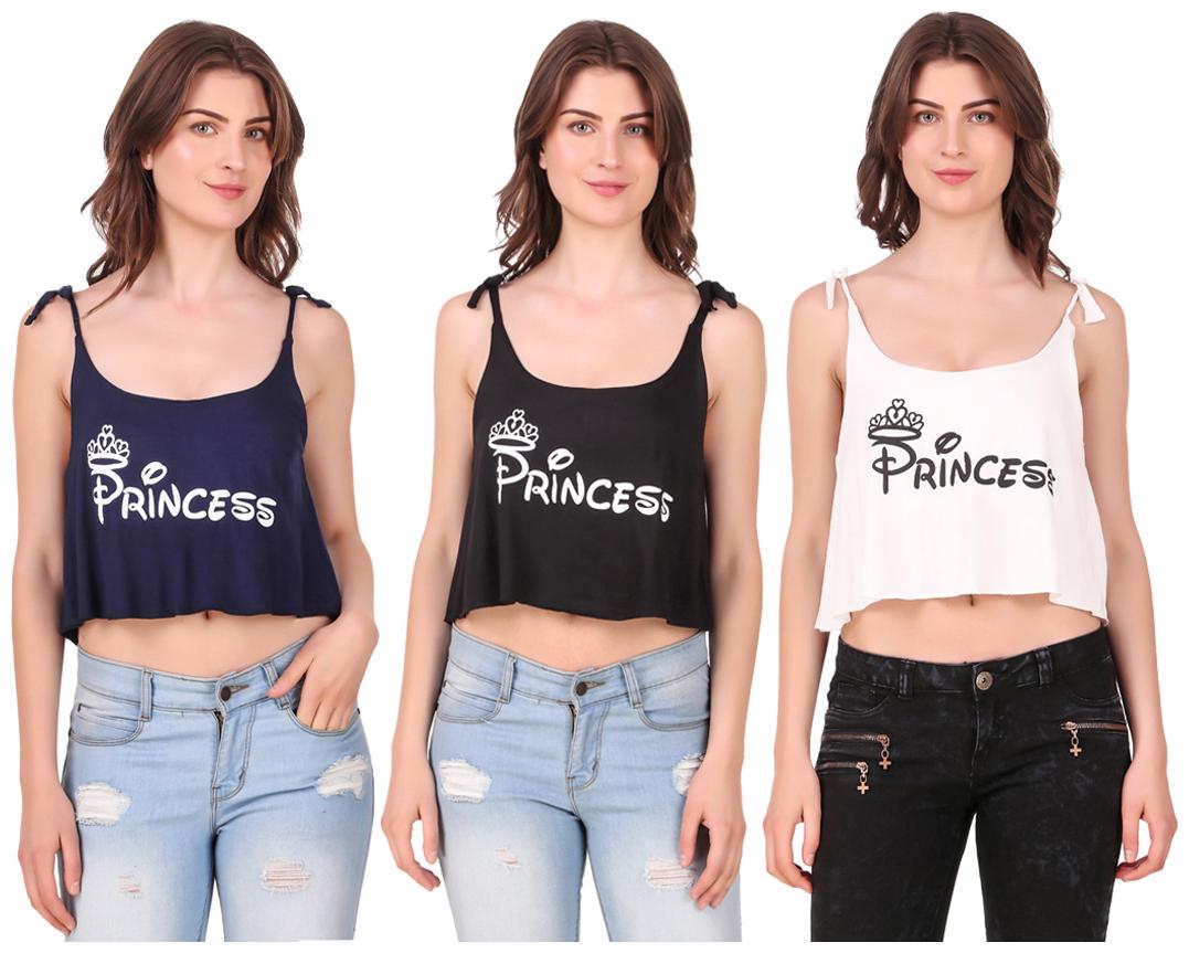 

Krishty Trading Women Printed Crop top - Multi