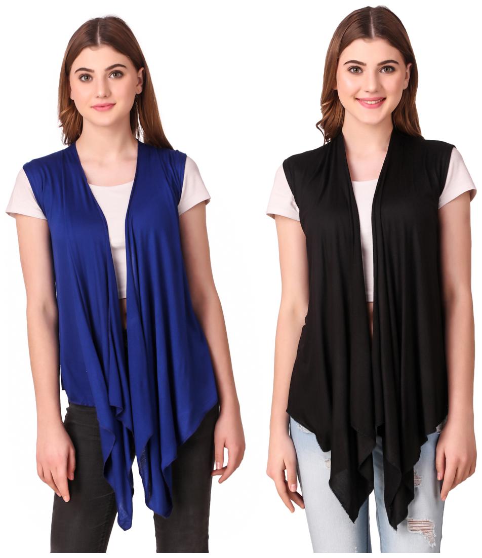 

Krishty Trading Women Shrug - Blue Black