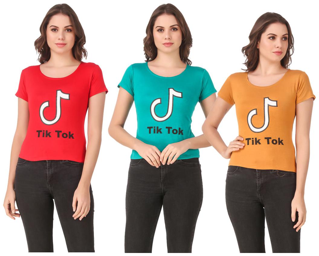 

Krishty Trading Lycra Casual Regular T Shirt Multi