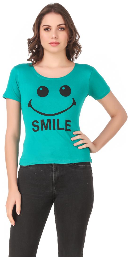 

Krishty Trading Lycra Casual Regular T Shirt Turquoise