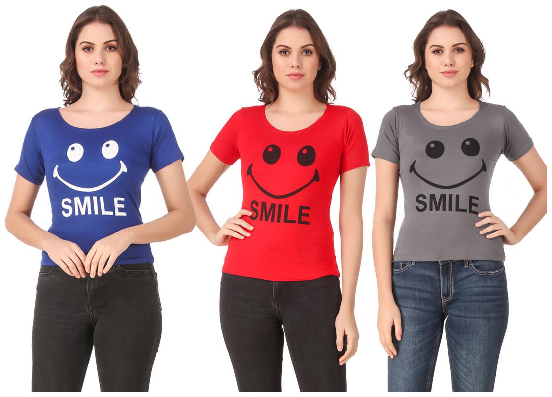 

Krishty Trading Lycra Casual Regular T Shirt Multi