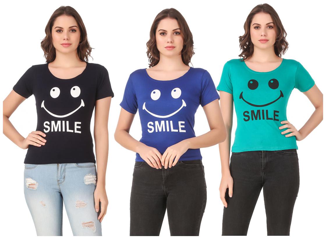 

Krishty Trading Lycra Casual Regular T Shirt Multi