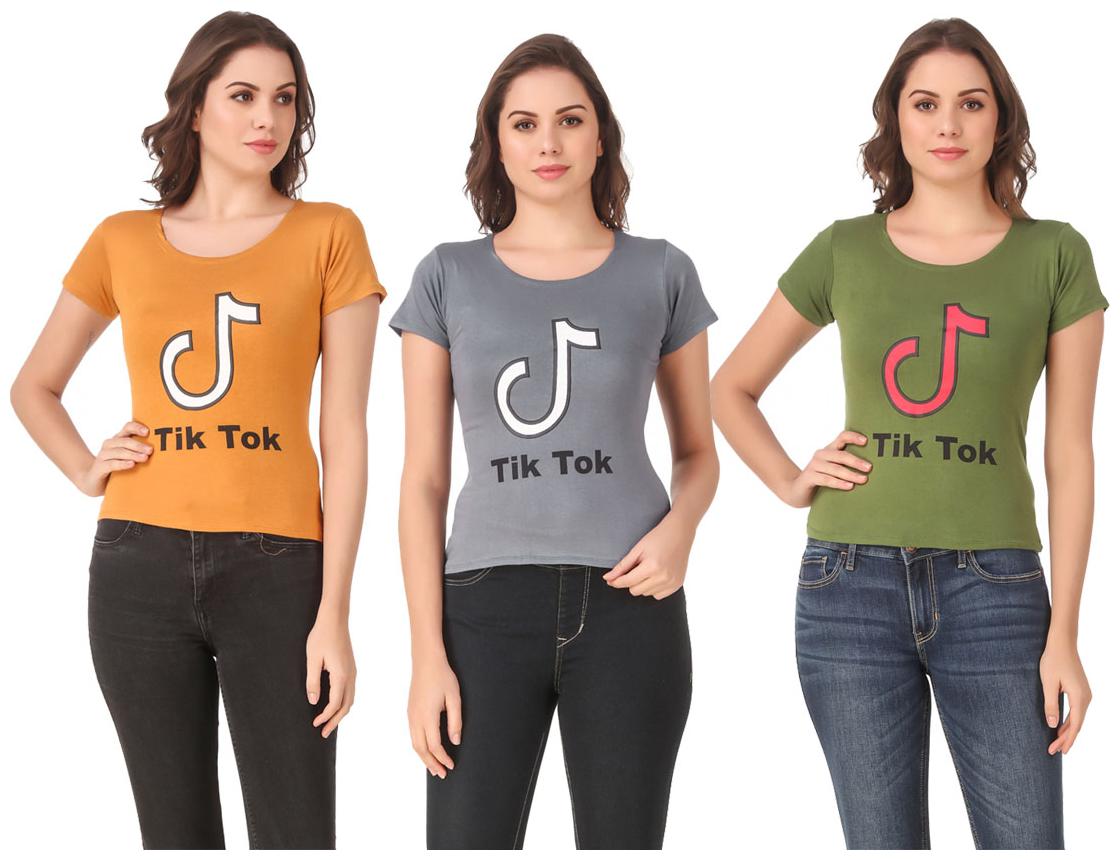

Krishty Trading Lycra Casual Regular T Shirt Multi