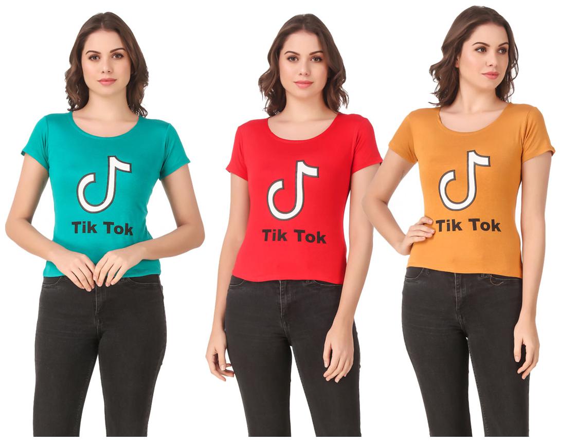 

Krishty Trading Lycra Casual Regular T Shirt Multi