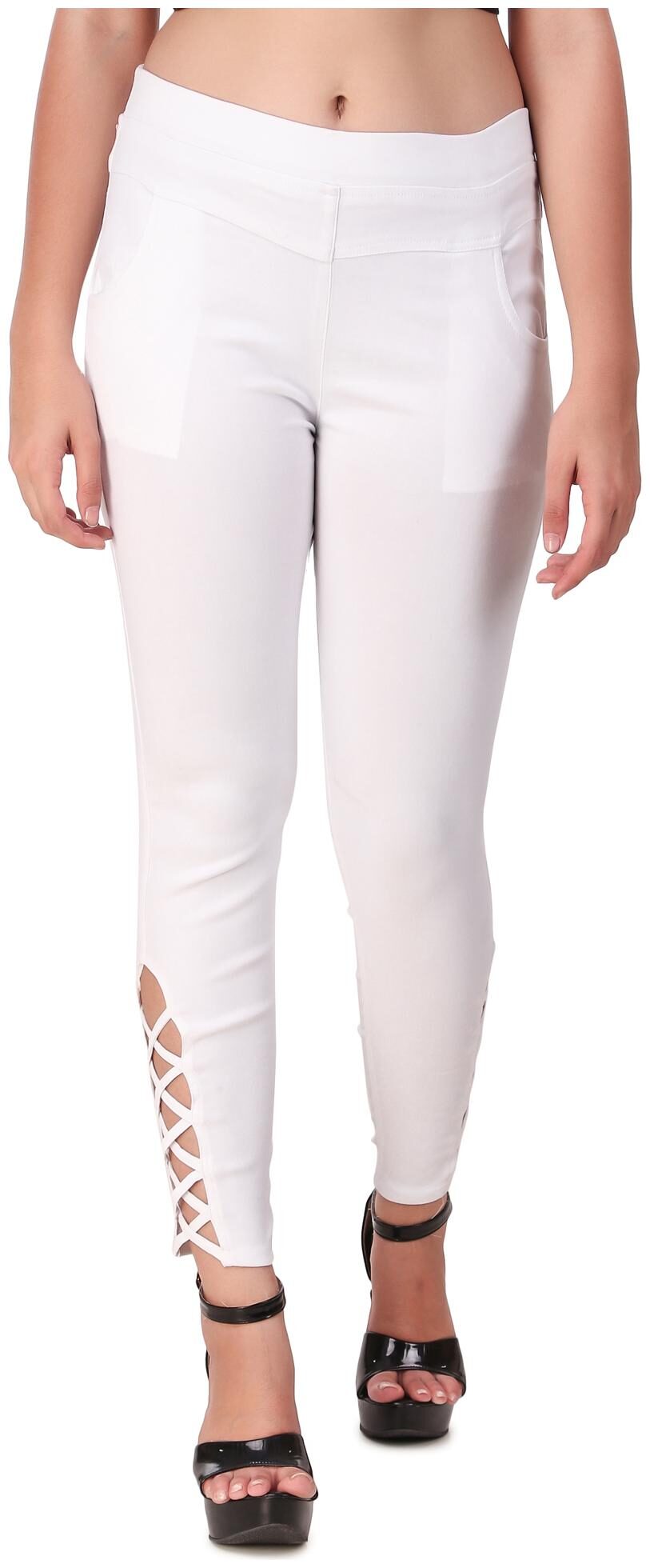 

Krishty Trading Women White Skinny fit Jegging