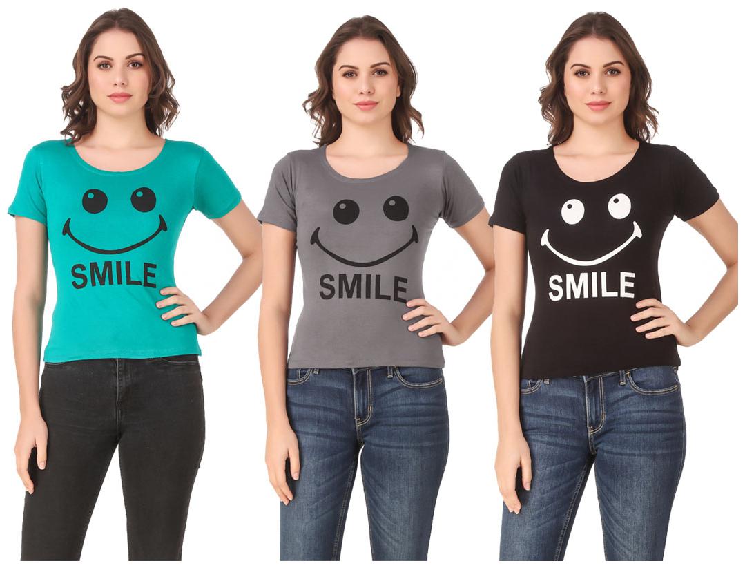 

Krishty Trading Lycra Casual Regular T Shirt Multi