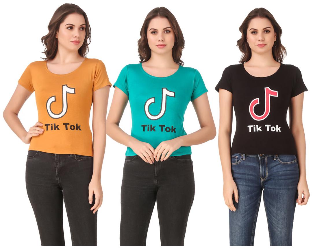 

Krishty Trading Lycra Casual Regular T Shirt Multi