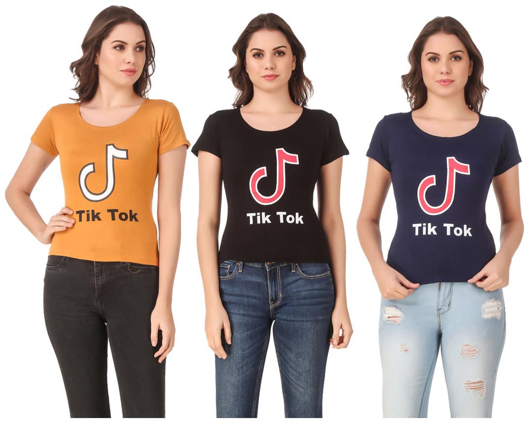 

Krishty Trading Lycra Casual Regular T Shirt Multi