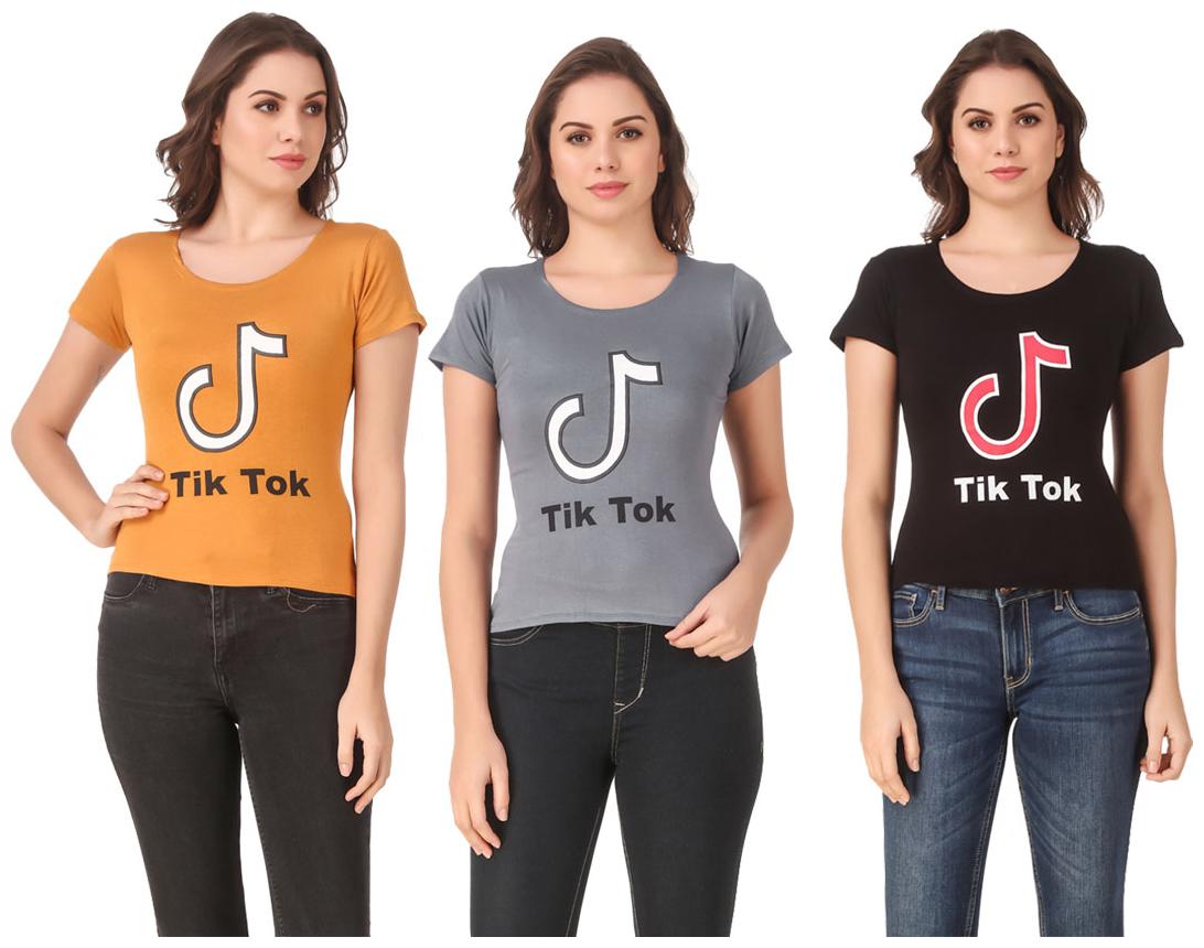

Krishty Trading Lycra Casual Regular T Shirt Multi