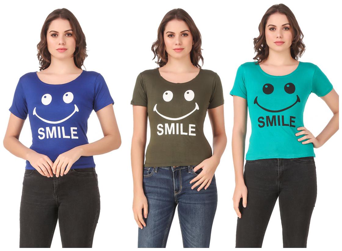 

Krishty Trading Lycra Casual Regular T Shirt Multi