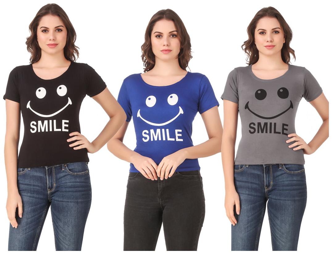

Krishty Trading Lycra Casual Regular T Shirt Multi