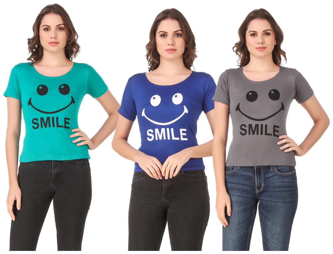 

Krishty Trading Lycra Casual Regular T Shirt Multi