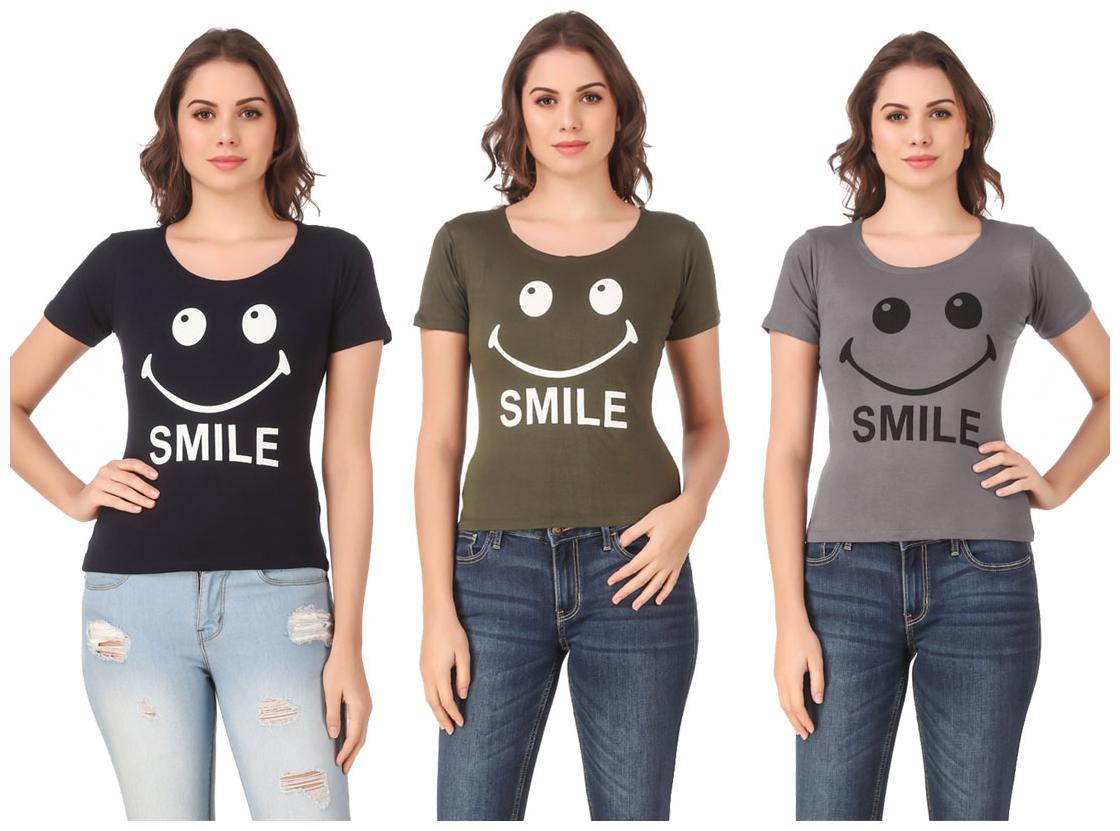 

Krishty Trading Lycra Casual Regular T Shirt Multi