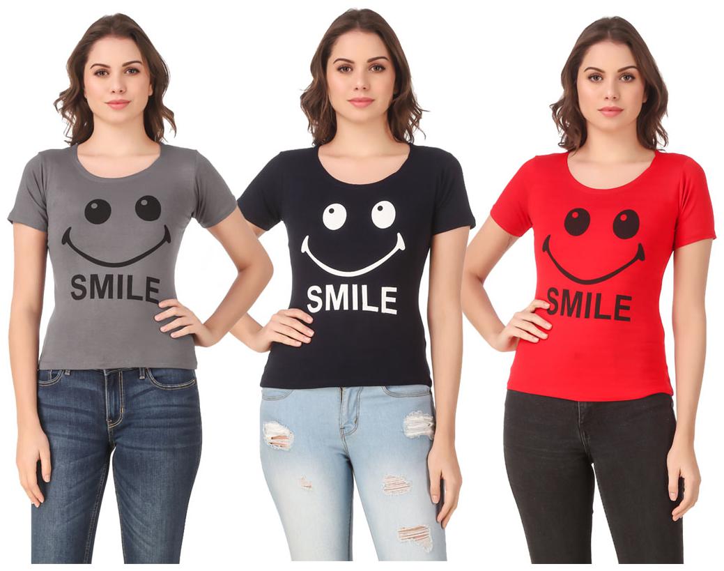 

Krishty Trading Lycra Casual Regular T Shirt Multi