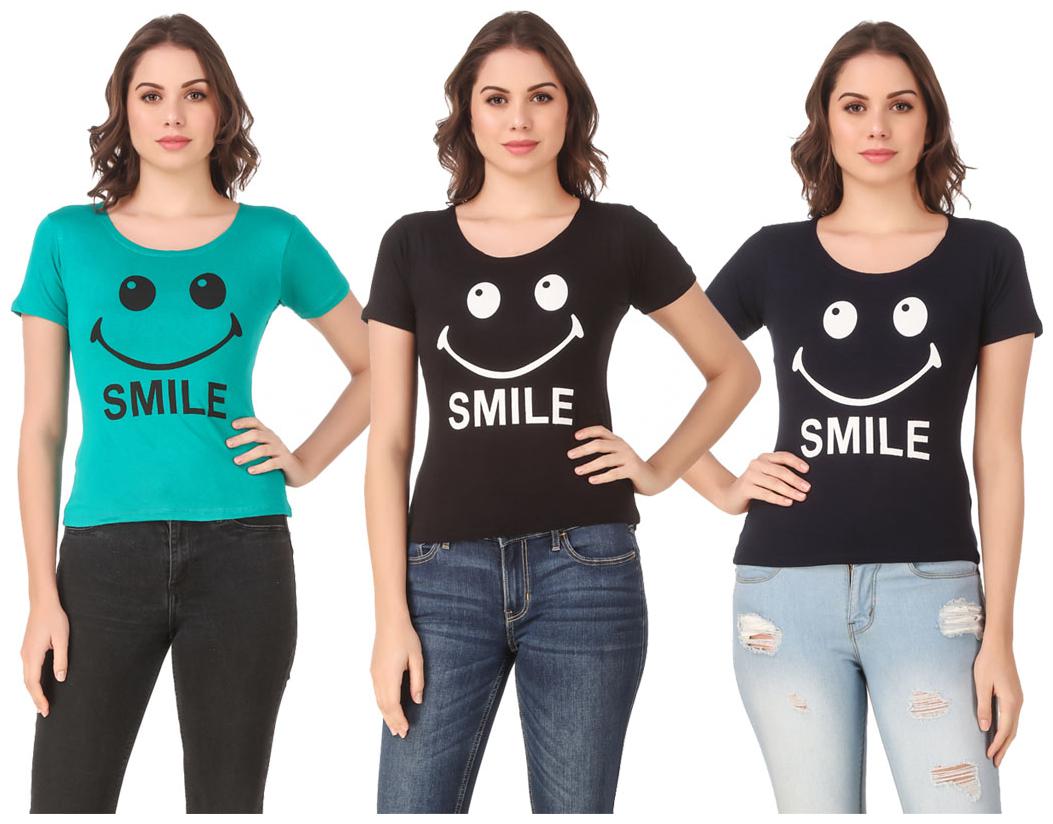 

Krishty Trading Lycra Casual Regular T Shirt Multi