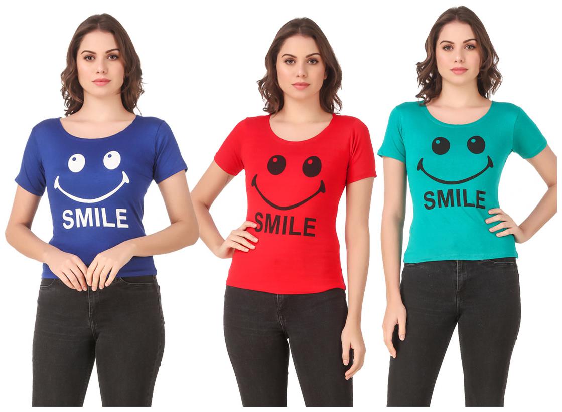

Krishty Trading Lycra Casual Regular T Shirt Multi