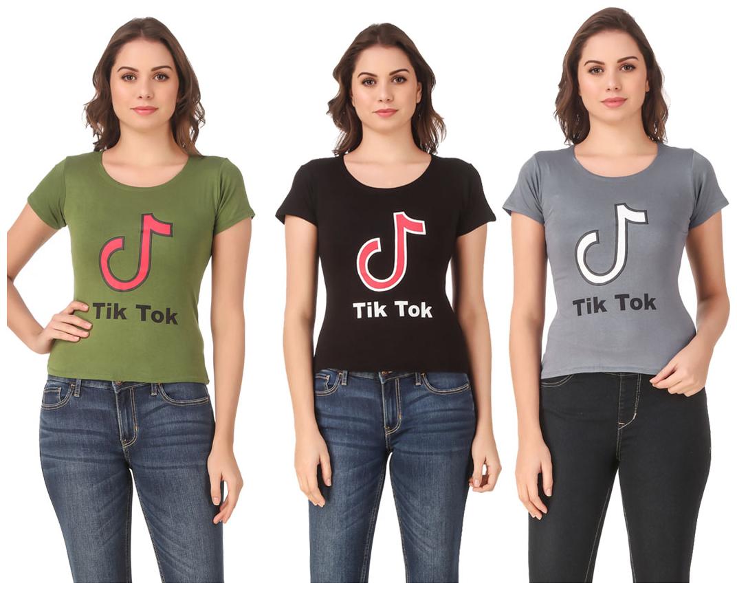 

Krishty Trading Lycra Casual Regular T Shirt Multi