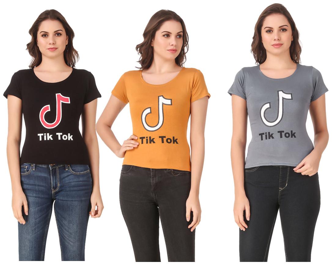 

Krishty Trading Lycra Casual Regular T Shirt Multi