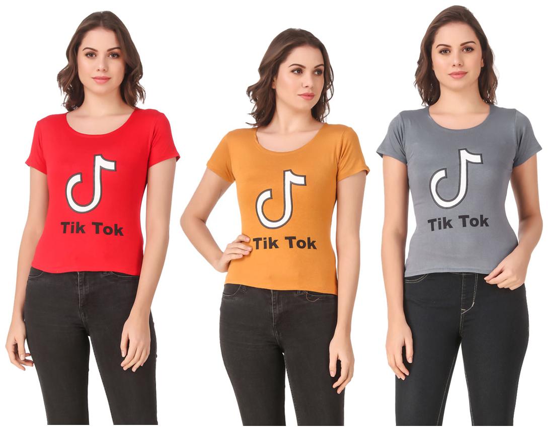 

Krishty Trading Lycra Casual Regular T Shirt Multi